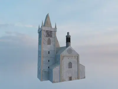 Medieval Church 3D model purchase
