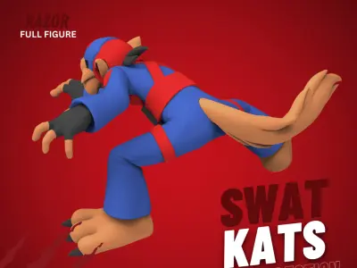 Swat Kats figures - Razor 3D print model
