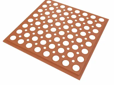 Door mat lowpoly 3d model Low-poly 3D model