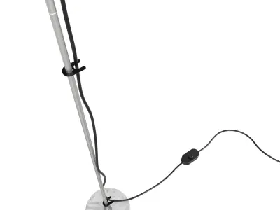 Stainless Steel    Floor Lamp  Tito Agnoli   Oluce     3D model