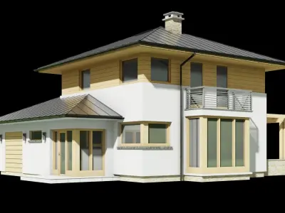 House Bambo C1V1 Low-poly 3D model