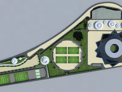 Althumama Stadium Qatar 2022 World cup 3D model