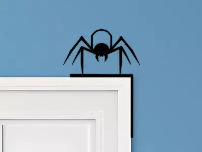 Spider Door Corner Decor 3D print model shop