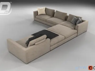 Mega Sofa Collection 3D Model Pack