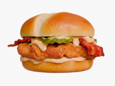  Crispy Chicken Sandwich with Bacon 