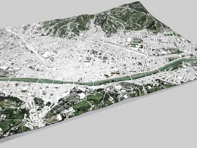Cityscape Florence Italy 3D model