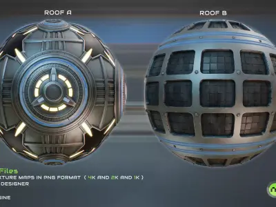 Stylized SciFi Modular Material Pack Texture