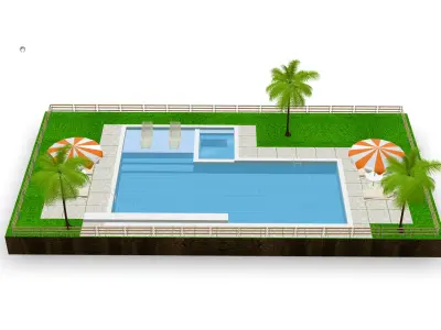 Swimming pool 3D model