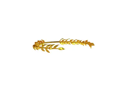 Laurel Wreath Head v1 005 Low-poly 3D model