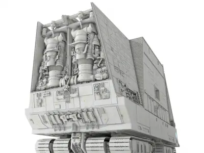 Star Wars A New Hope Sandcrawler 3D print model