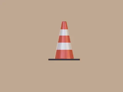 Road Cone 3D model