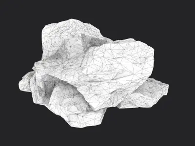 Rock 6-6 Low-poly 3D model