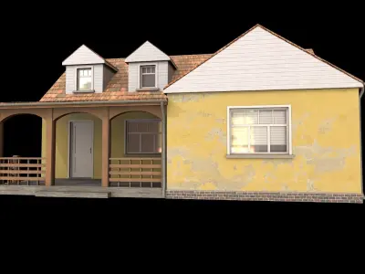 house  Low-poly 3D model buy