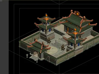 Ancient Architecture 3D model 9