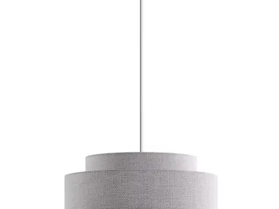 Eline 3 - Light Dimmable Drum Chandelier 3D model