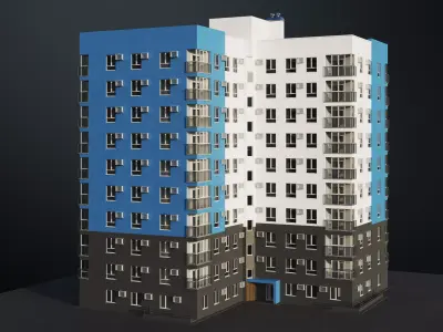 Multi-storey building 3D model