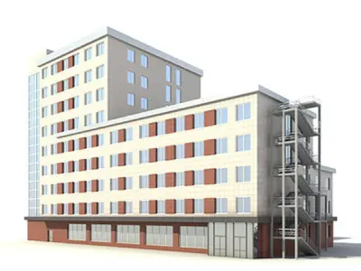 Modern Office Building 3D model