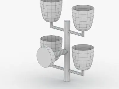 1465 - Bra Lamp Low-poly 3D model