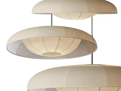 Baho Art Fabric Pendant Light Lampshade 3D model