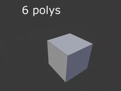 low poly metal crate Low-poly 3D model 4