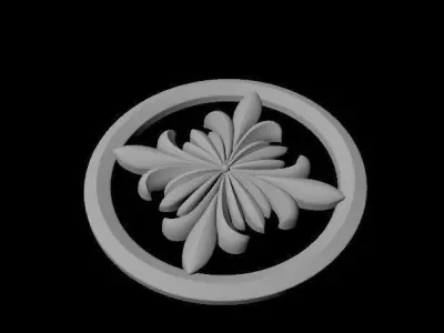 rosette flower 3D model 26