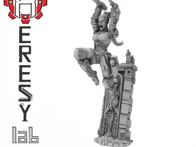 Heresylab - Subverter female assassin 3D print model