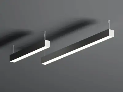 Wave and Line Hanging Lamps by Forstlight 3D model