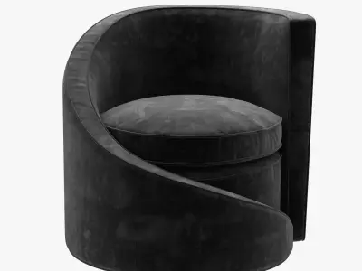 spiral lounge chair 3D model