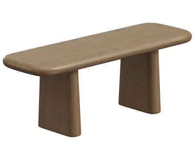 Nera Dining Bench Lulu and Georgia 3D model