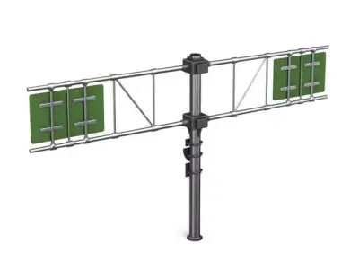 Big Street Sign 3D model