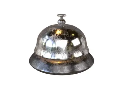 Desk Bell v1 003 Low-poly 3D model
