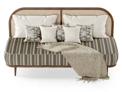 Two-seater restaurant sofa TM3  3D model