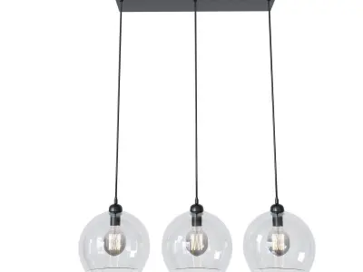 Hanglamp helder glass 3D model