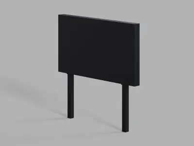 Big LED Screen 3D model