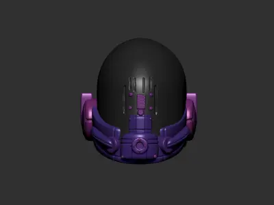 helmet high poly sculpt 3d printable ver 7 3D model 3D model