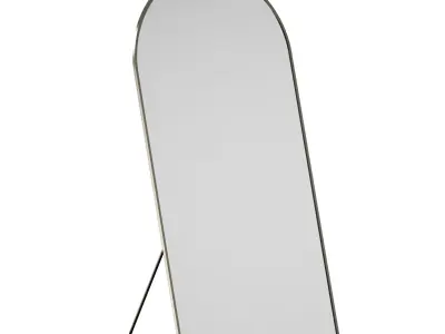 Floor mirror semicircular wardrobe wide and narrow 3D model