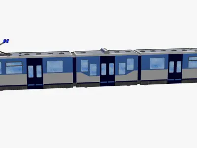 bn tram version 11 and-or 12 Low-poly 3D model