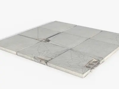 Concrete Slabs Low-poly 3D model