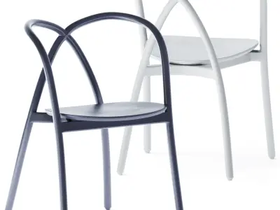Ming Aluminum Chair by Stellar Works 3D model