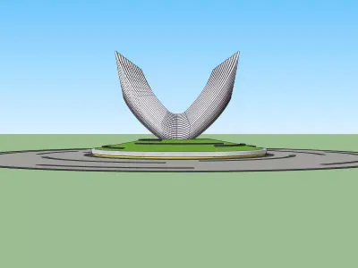 ARTWORK ROUND ABOUT 3D model