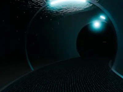 undersea tunnel 3D model