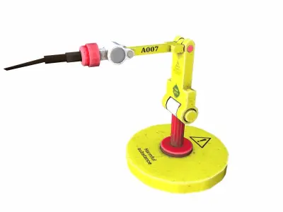 Robotic Arm Low-poly 3D model