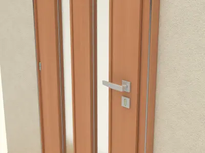 Wooden Door 3D model