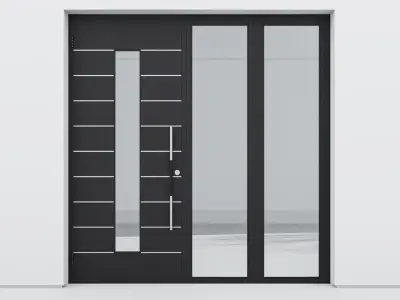 Aluminium door 110 3D model