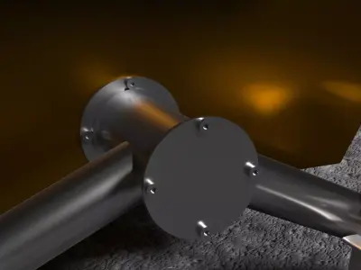 Moon Robot On The Moon 3D model