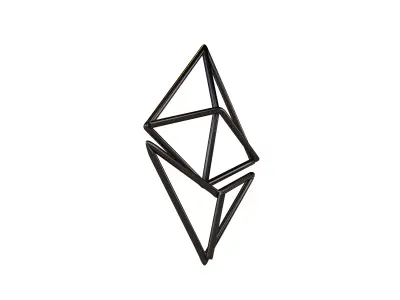 Neon Ethereum v1 006 Low-poly 3D model