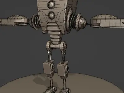 Stylized Robot Character 3D model