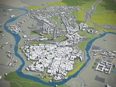 Toledo - Spain Low-poly 3D model