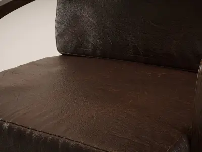 Lounge Armchair - Photorealistic 3D Model Low-poly 3D model