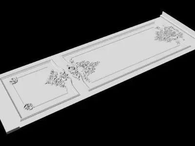 classical elegant door 3D model get